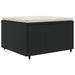 Set mobilier de grădină cu perne, 6 piese, negru, poliratan - WALTI WALTI
