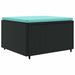 Set mobilier de grădină cu perne, 6 piese, negru, poliratan - WALTI WALTI