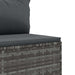 Set mobilier de grădină cu perne, 9 piese, gri, poliratan - WALTI WALTI