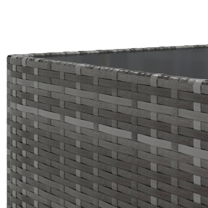 Set mobilier de grădină cu perne, 11 piese, gri, poliratan - WALTI WALTI