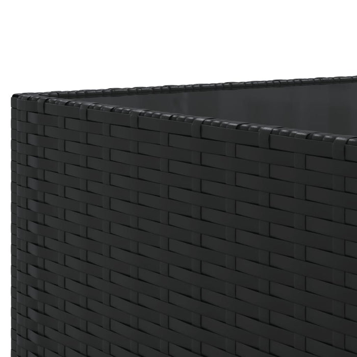 Set canapele de grădină cu perne, 10 piese, negru, poliratan - WALTI WALTI