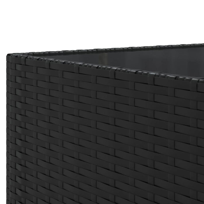 Set canapele de grădină cu perne, 11 piese, negru, poliratan - WALTI WALTI