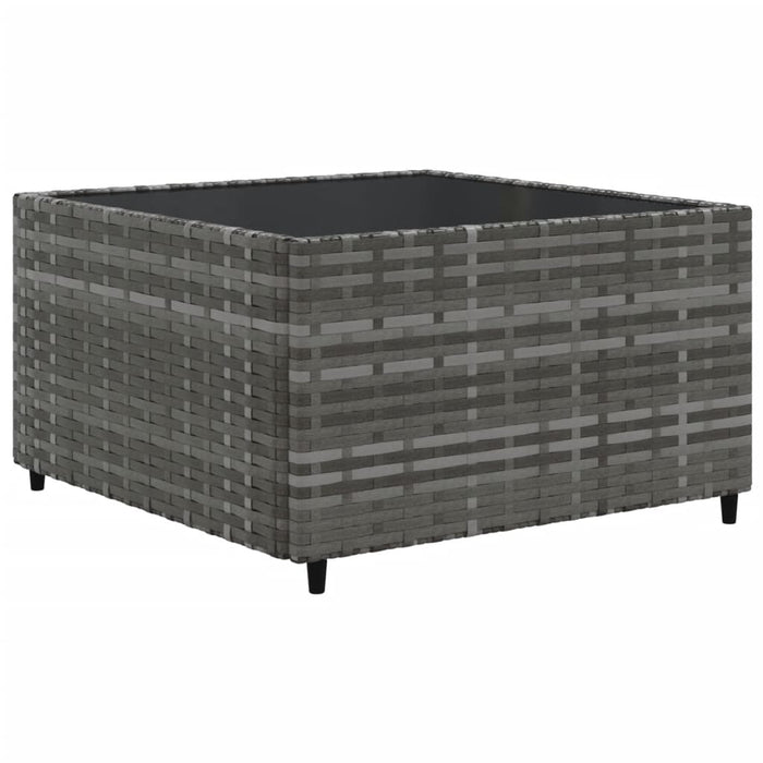 Set canapele de grădină cu perne, 11 piese, gri, poliratan - WALTI WALTI