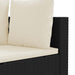 Set mobilier de grădină cu perne, 4 piese, negru, poliratan - WALTI WALTI