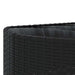 Set mobilier de grădină cu perne, 6 piese, negru, poliratan - WALTI WALTI