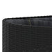 Set canapele de grădină cu perne, 10 piese, negru, poliratan - WALTI WALTI
