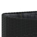 Set canapele de grădină cu perne, 10 piese, negru, poliratan - WALTI WALTI