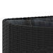 Set mobilier de grădină cu perne, 6 piese, negru, poliratan - WALTI WALTI