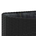 Set mobilier de grădină cu perne, 6 piese, negru, poliratan - WALTI WALTI
