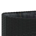 Set mobilier de grădină cu perne, 5 piese, negru, poliratan - WALTI WALTI