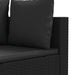 Set mobilier de grădină cu perne, 5 piese, negru, poliratan - WALTI WALTI