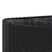 Set mobilier de grădină cu perne, 5 piese, negru, poliratan - WALTI WALTI