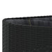 Set mobilier de grădină cu perne, 5 piese, negru, poliratan - WALTI WALTI