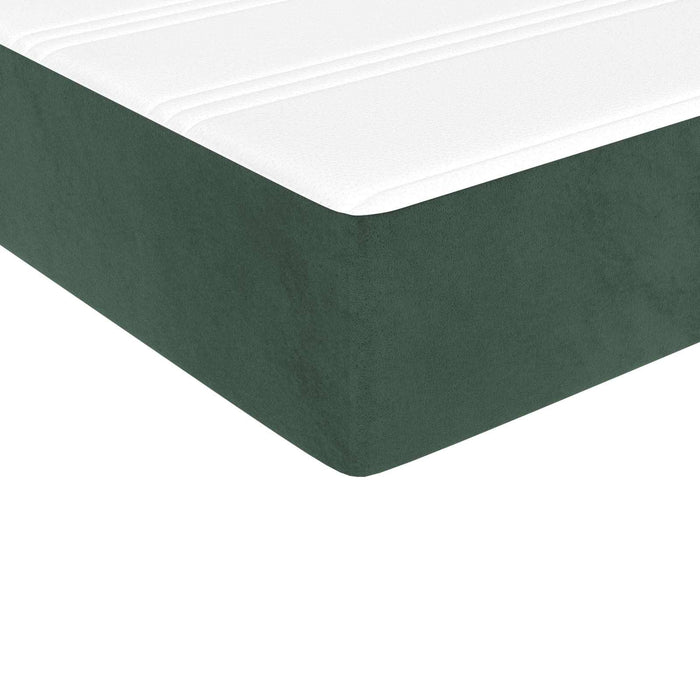 Saltea cu arcuri buzunar, fermitate medie, verde închis, 90x210x20 cm, catifea - WALTI WALTI