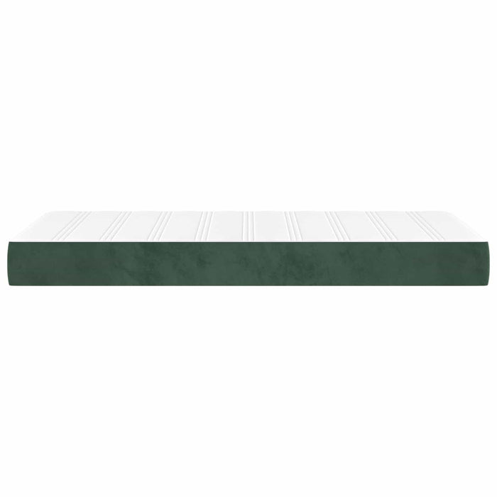 Saltea cu arcuri buzunar, fermitate medie, verde închis, 90x210x20 cm, catifea - WALTI WALTI