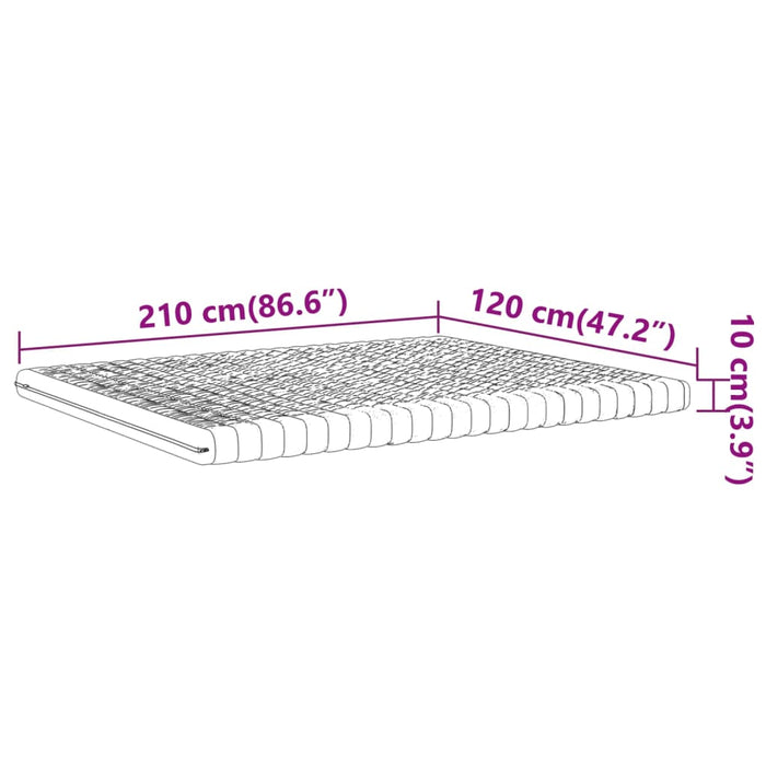 Saltea din spumă, alb, 120x210 cm, 7 zone, duritate 20 ILD - WALTI WALTI