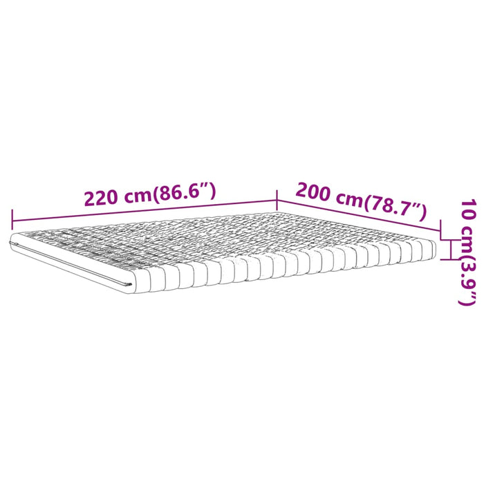 Saltea din spumă, alb, 200x220 cm, 7 zone, duritate 20 ILD - WALTI WALTI