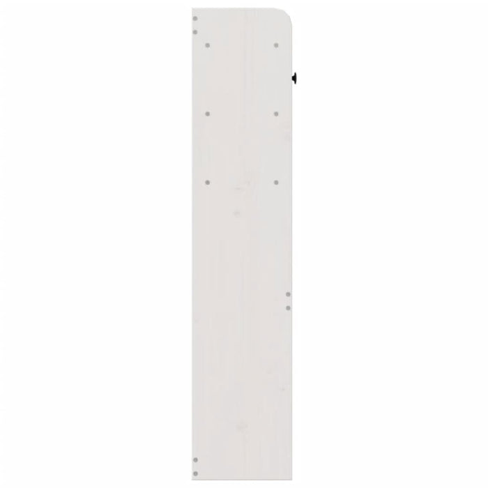 Tăblie de pat cu depozitare alb 140 cm lemn masiv de pin - WALTI WALTI