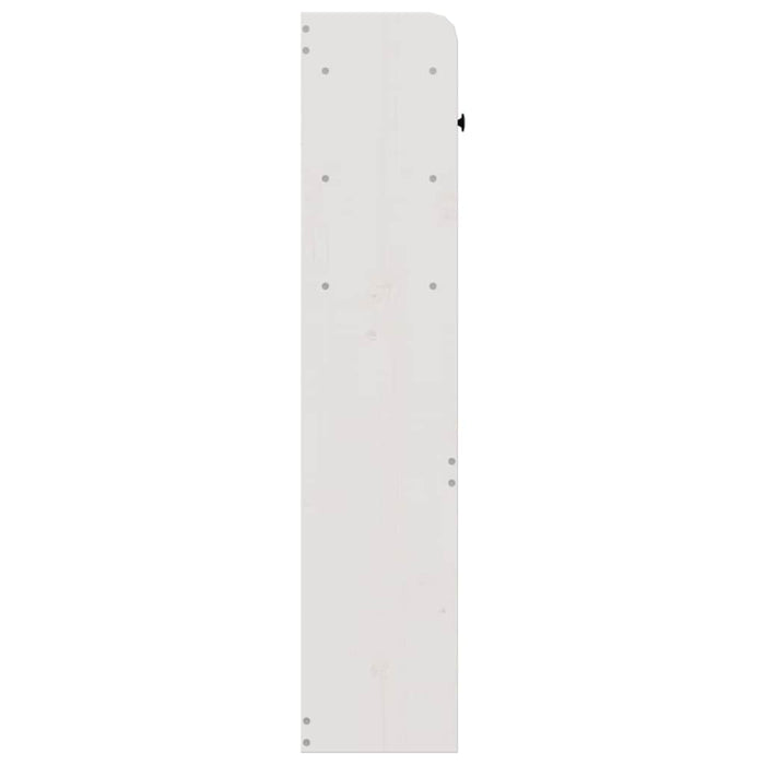 Tăblie de pat cu depozitare alb 90 cm lemn masiv de pin WALTI