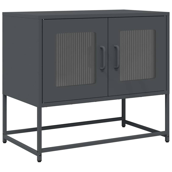 Dulap TV, antracit, 68x39x60,5 cm, oțel laminat la rece - WALTI WALTI