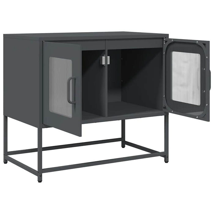 Dulap TV, antracit, 68x39x60,5 cm, oțel laminat la rece - WALTI WALTI
