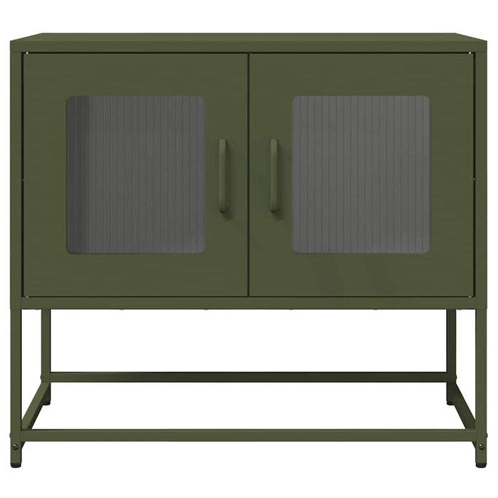 Dulap TV, verde măsliniu, 68x39x60,5 cm, oțel laminat la rece - WALTI WALTI