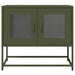 Dulap TV, verde măsliniu, 68x39x60,5 cm, oțel laminat la rece - WALTI WALTI