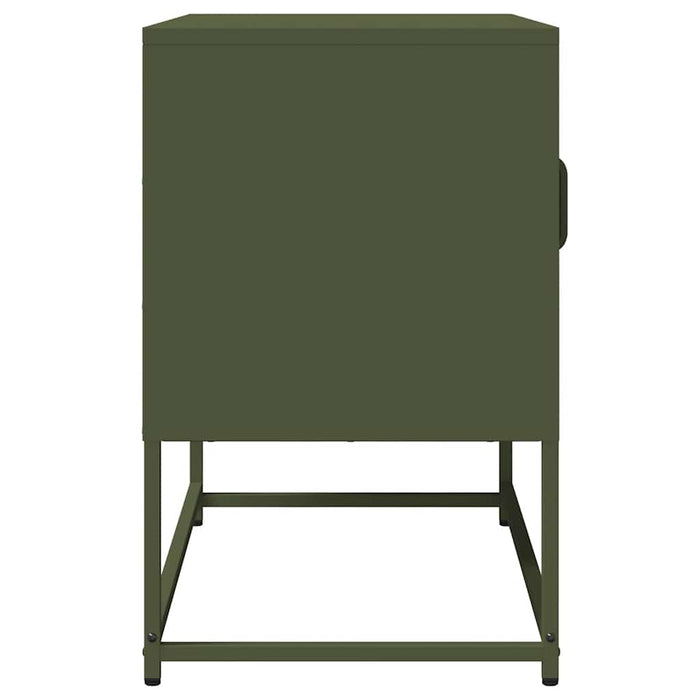 Dulap TV, verde măsliniu, 68x39x60,5 cm, oțel laminat la rece - WALTI WALTI