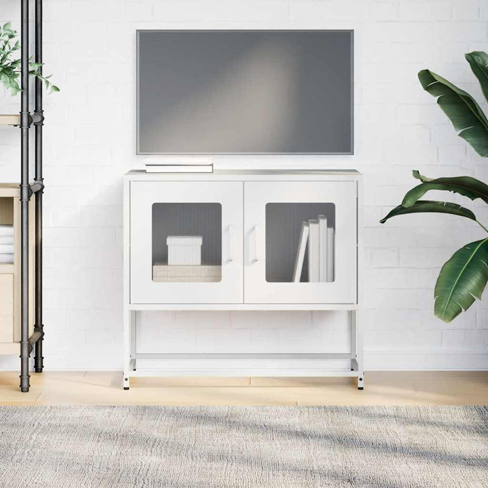 Dulap TV, alb, 68x39x60,5 cm, oțel laminat la rece - WALTI WALTI