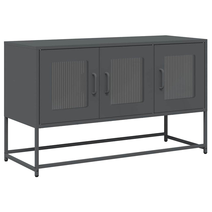 Dulap TV, antracit, 100,5x39x60,5 cm, oțel laminat la rece - WALTI WALTI