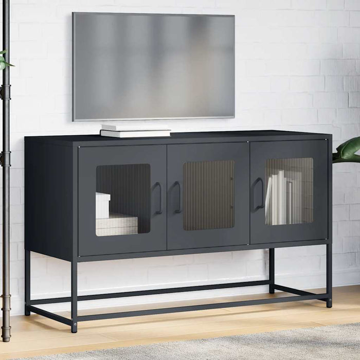 Dulap TV, antracit, 100,5x39x60,5 cm, oțel laminat la rece - WALTI WALTI