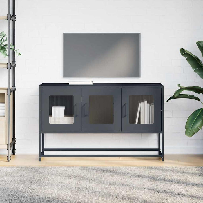 Dulap TV, antracit, 100,5x39x60,5 cm, oțel laminat la rece - WALTI WALTI