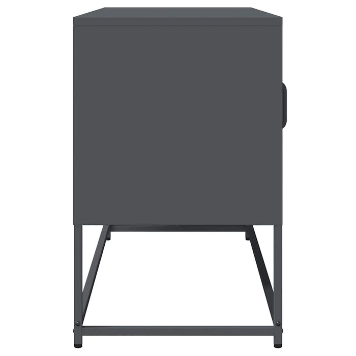 Dulap TV, antracit, 100,5x39x60,5 cm, oțel laminat la rece - WALTI WALTI