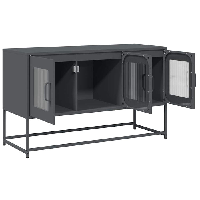 Dulap TV, antracit, 100,5x39x60,5 cm, oțel laminat la rece - WALTI WALTI