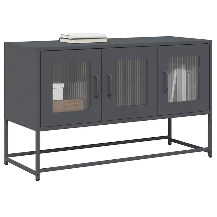 Dulap TV, antracit, 100,5x39x60,5 cm, oțel laminat la rece - WALTI WALTI