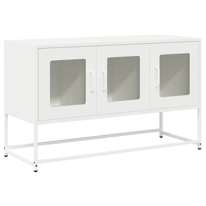 Dulap TV, alb, 100,5x39x60,5 cm, oțel laminat la rece - WALTI WALTI