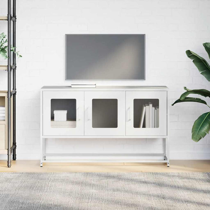 Dulap TV, alb, 100,5x39x60,5 cm, oțel laminat la rece - WALTI WALTI
