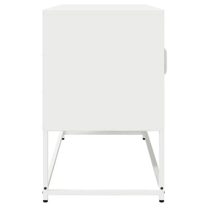 Dulap TV, alb, 100,5x39x60,5 cm, oțel laminat la rece - WALTI WALTI