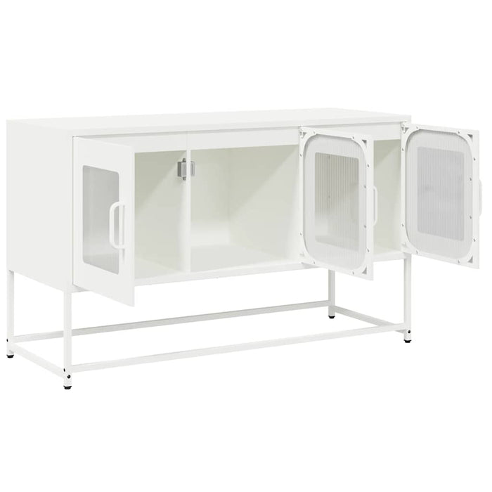 Dulap TV, alb, 100,5x39x60,5 cm, oțel laminat la rece - WALTI WALTI