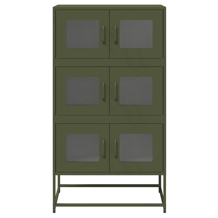 Dulap înalt, verde măsliniu, 68x39x123 cm, oțel WALTI