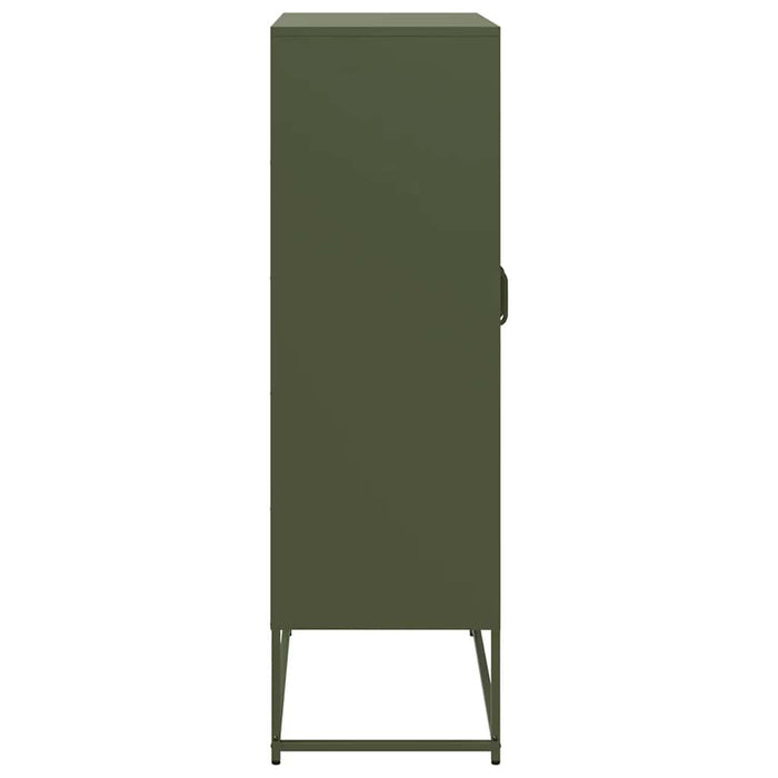 Dulap înalt, verde măsliniu, 68x39x123 cm, oțel - WALTI WALTI