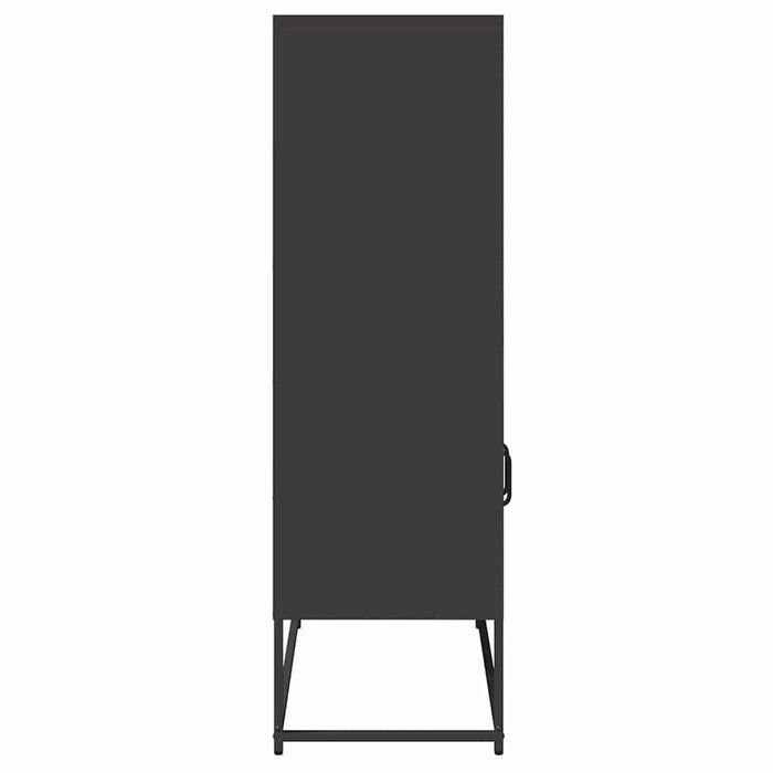 Dulap înalt, negru, 68x39x123 cm, oțel - WALTI WALTI