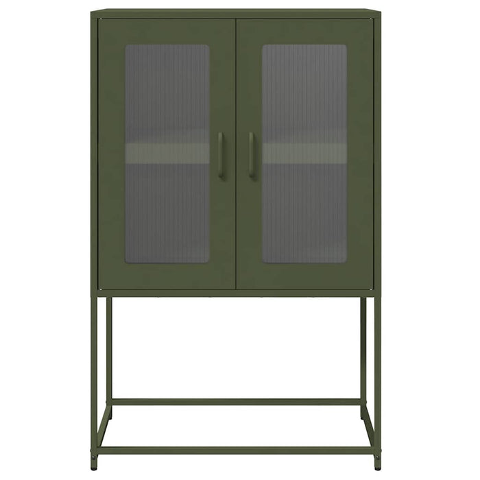 Dulap înalt, verde măsliniu, 68x39x107 cm, oțel - WALTI WALTI