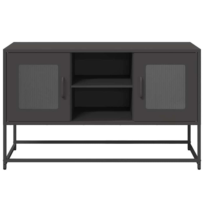 Dulap TV, negru, 68,5x39x60,5 cm, oțel WALTI