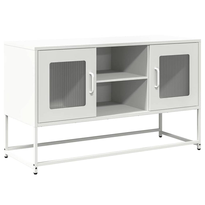 Dulap TV, alb, 100,5x39x60,5 cm, oțel - WALTI WALTI