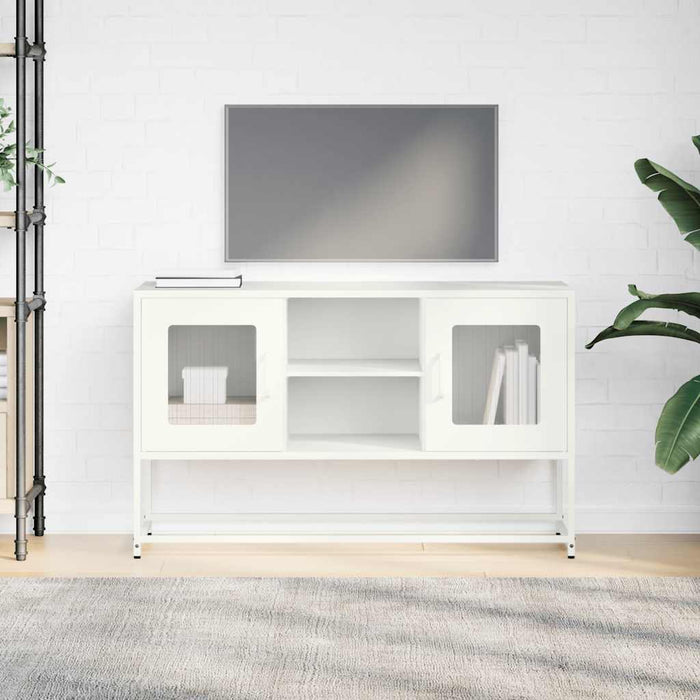 Dulap TV, alb, 100,5x39x60,5 cm, oțel - WALTI WALTI