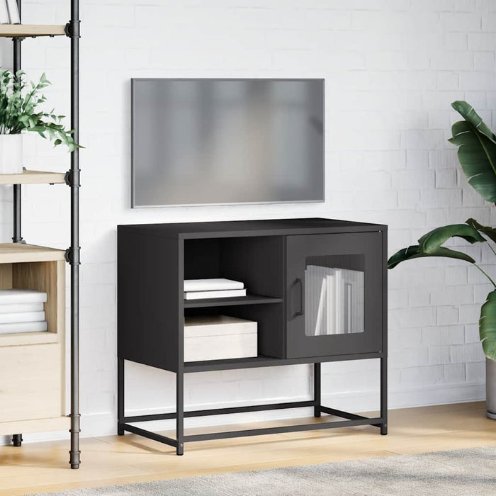 Dulap TV, negru, 68x39x60,5 cm, oțel - WALTI WALTI