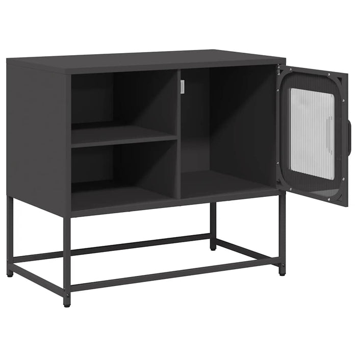 Dulap TV, negru, 68x39x60,5 cm, oțel - WALTI WALTI
