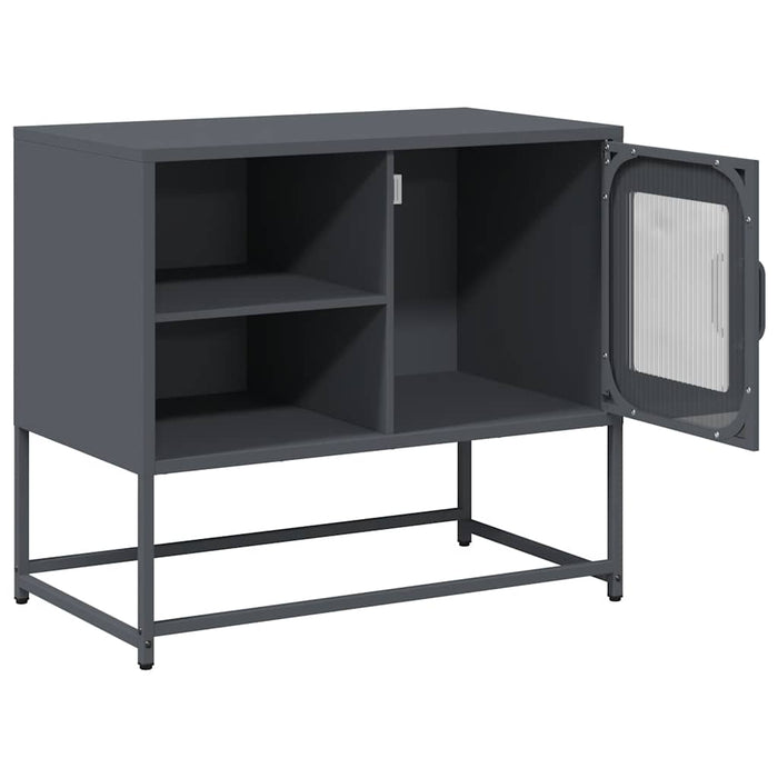 Dulap TV, antracit, 68x39x60,5 cm, oțel - WALTI WALTI