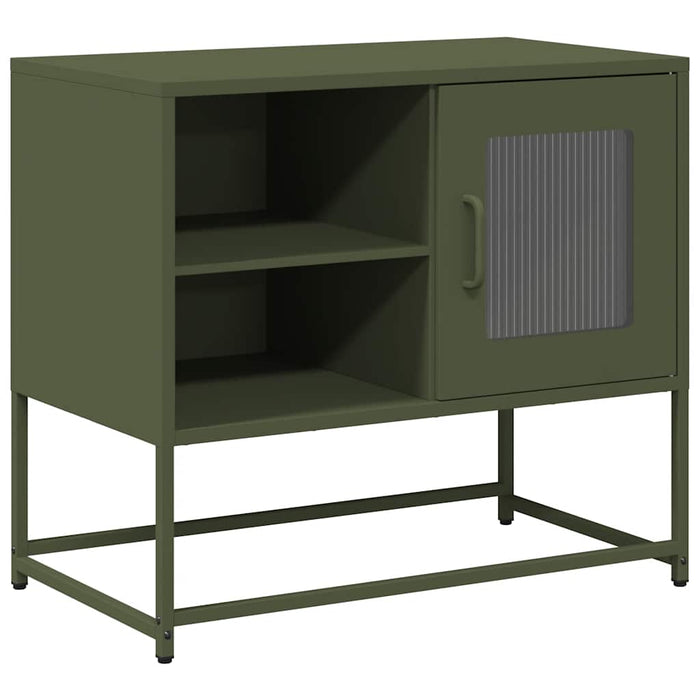 Dulap TV, verde măsliniu, 68x39x60,5 cm, oțel - WALTI WALTI